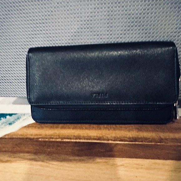 Furla Handbags - Furla Black Leather Wallet